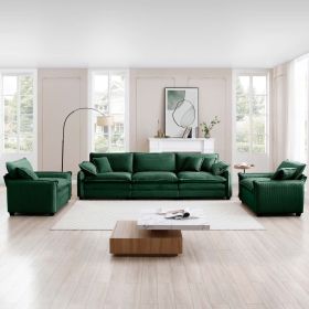 Warm and Cozy Sofa Set with Soft Cushions and Pillows (Color: as Pic)